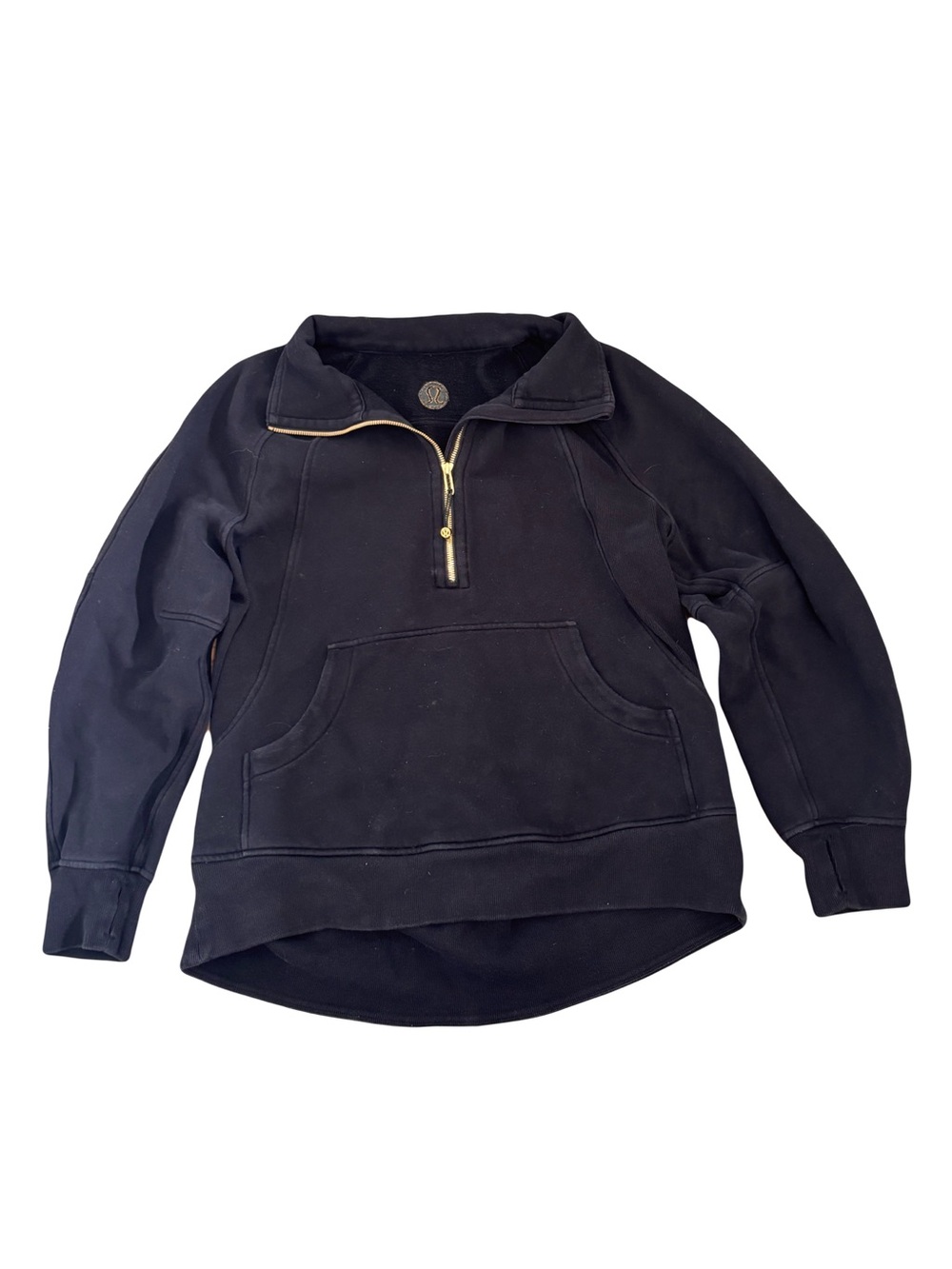 Womenâs Half-Zip Pullover Lululemon Scuba Sweater in Black